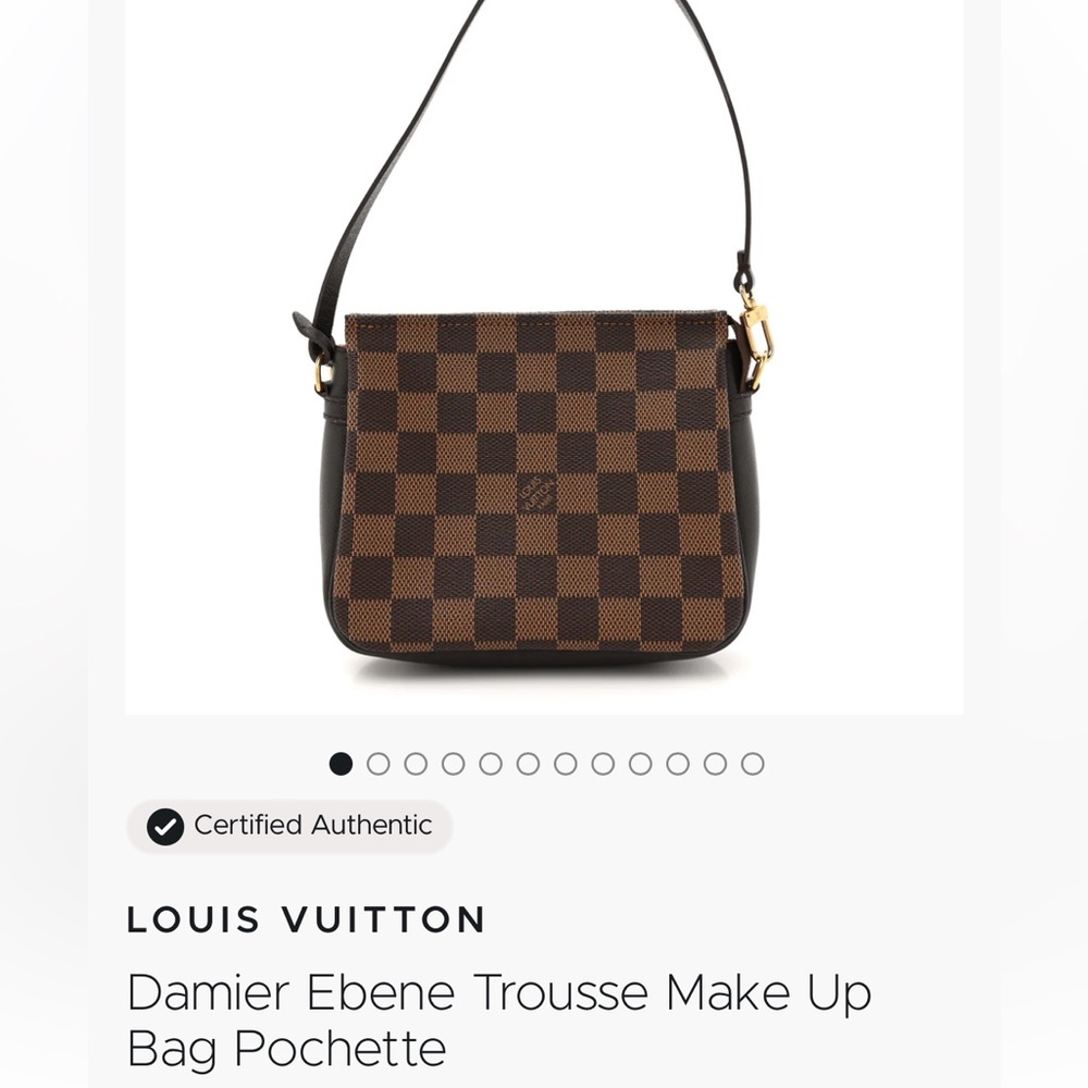 LV Damier Ebene Trousse Makeup Bag Pouchette
